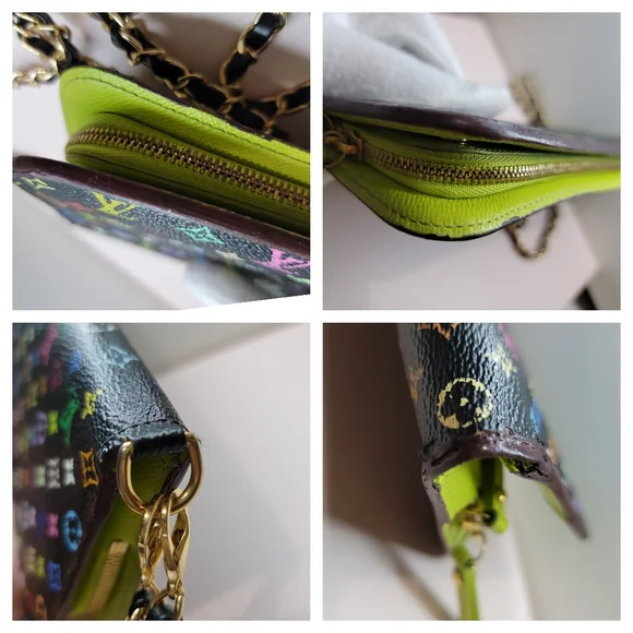 RARE LOUIS VUITTON X MURAKAMI 💯 Authentic Multicolor Ansoritto Long Wallet - Picture 12 of 14